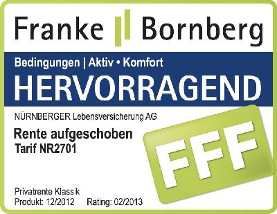 Franke Bornberg - Rente aufgeschoben Auszeichnung